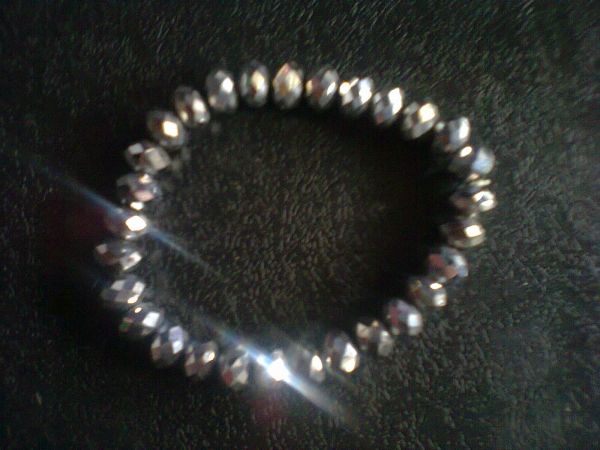Pulseira cristal metalizada